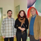 Zu Besuch: Matthias Hupfer, Annett Zobel (edu-sharing, Weimar)el und ich