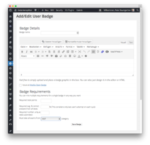 WatuPRO: Erstellen von Badges