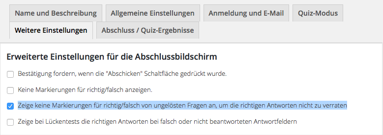 WatuPro: Eingeschränktes Feedback