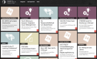 Sceenshort der Einstiegsseite zum Portfolio-Website des Departments für Interaktive Medien und Bildungstechnologien (IMB)