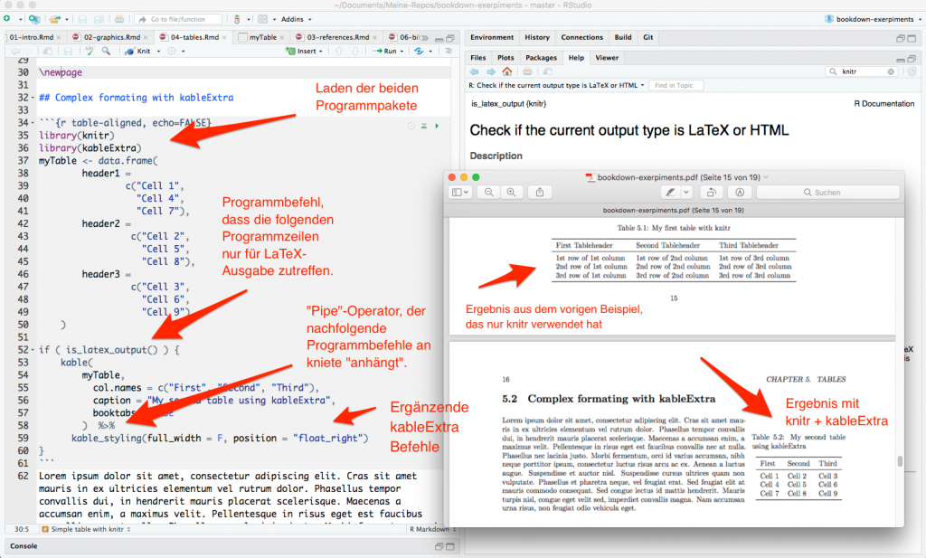 CMP-05: Tabelle mit fließendem Text. Codierung und Ergebnis als PDF
