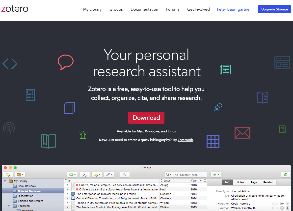 Zotero Homepage